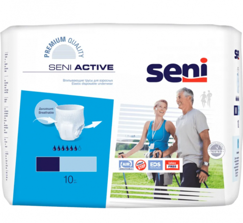 Трусы впитывающие для взрослых seni ACTIVE XL